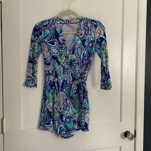 Lilly Pulitzer romper size XS print Hanging with fronds